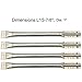 Grill Valueparts RE5591GB (4-pack) Stainless Steel Pipe Burner Replacement For Charbroil, Kenmore, Thermos, Aussie (Dims: 15 7/8
