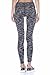 Mono B Women's Slim Fit Performance Activewear - Printed Yoga Leggings