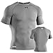 Under Armour Men's HeatGearĀ® Sonic Compression Short Sleeve True Grey