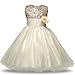 NNJXD Girls Dress Christmas Eve Xmas Snow Holiday Halloween Party Dresses