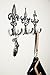 Comfify Set of 3 - Cast Iron Fleur De Lis Double Wall Hooks/Hangers - Decorative Wall Mounted Coat Hook - Rustic Cast Iron - with Screws and Anchors