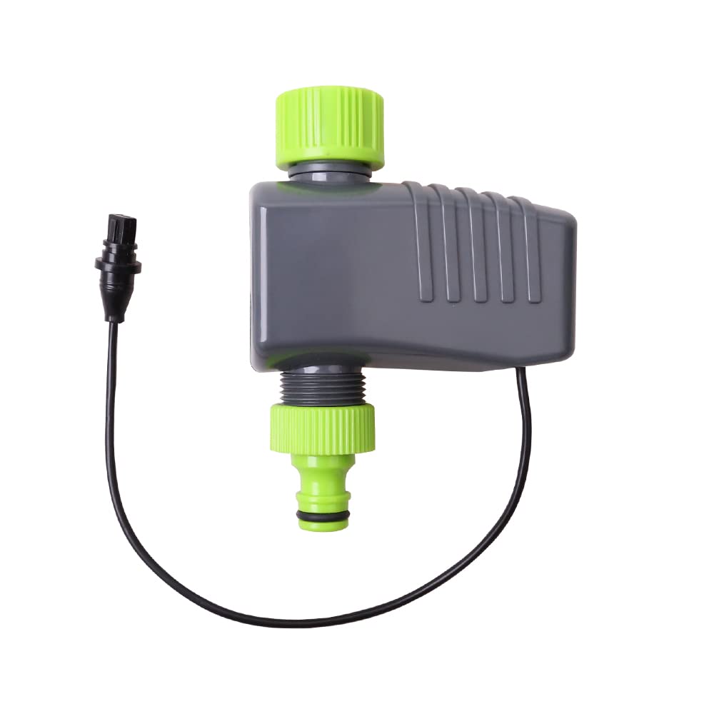 Aqualin Garden Irrigation Solenoid Valve, Single Solenoid Valve Suitable for Aqualin4 Outlet Irrigation Computer (Grey/Green)