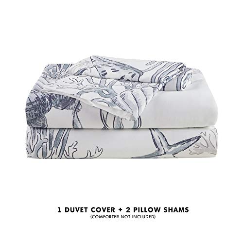 Intelligent Design Reversible 100% Cotton Duvet - Breathable Sateen Comforter Cover, Modern All Season Bedding Set with…
