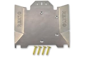Axial 1/10 RBX10 Ryft 4WD Rock Bouncer AXI03005 Upgrade Parts Stainless Steel Chassis Protection Plate - 5Pc Set