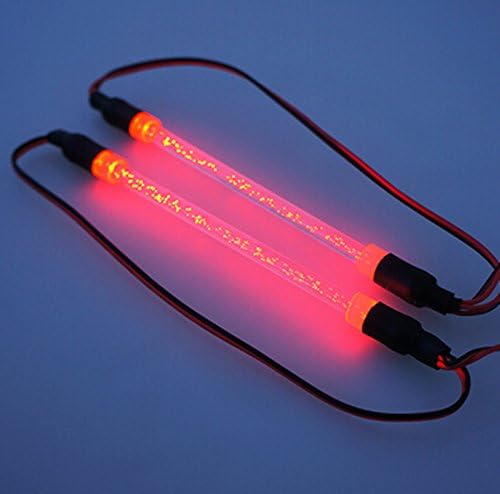 XJJ RC Car Truck Chassis Body LED Light Strip for 1/10 RC Drifting Car Truck Tank Pack of 1pcs Red