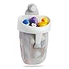 Munchkin-Super-Scoop-Bath-Toy-Organiser-Grey Munchkin Super Scoop Baby Bath Toy Storage Basket & Net, Removable Wall Hanging Bath Tidy, Baby Bath Caddy & Bath…