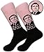 Balanced Co. That's What She Said Dress Socks Michael Scott Funny Crazy Casual Cotton Crew (Pink)