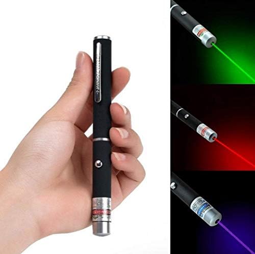 URGrace 3Pcs Laser Sight Pointer 5MW High Power Dot Laser Light Pen Powerful Laser Pen (Purple+ Green+ Red)