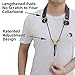 adorence Leather Saxophone Neck Strap - (Ergonomic, Breathable, Metal Swivel Snap Hook) Sax Neck Strap for Alto Tenor -Brown