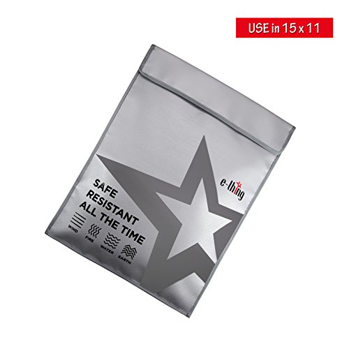 E-thing fireproof document bag silicone coated fibergla…