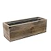 CYS EXCEL Rectangular Decorative Planter Box with Removable Zinc Metal Liner (H:4
