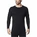 32 Degrees Heat by Weatherproof Mens Performance Crewneck Base Layer Black L