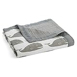 Milkbarn Mini Lovey Baby Blanket (Grey Whale)