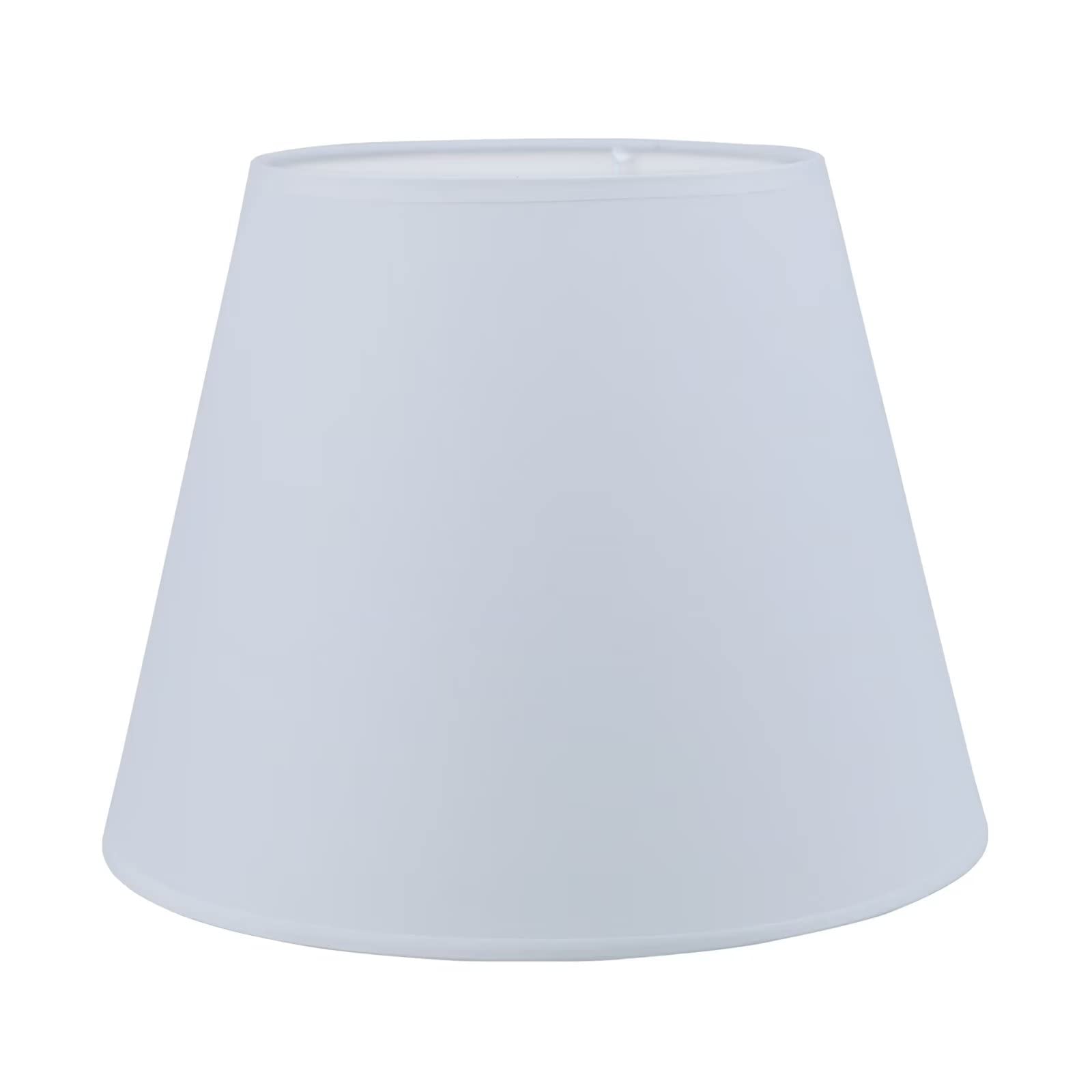 Sinta Lampshades Modern Coolie Fabric Relacement Light Shade Small Light Shade for E14/E27 Table Lamp Bedside Lamp Wall Lamp Lampshade,Ø8.6/22cm White