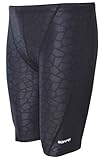 Vocni Men's Swim Trunk Quick Dry Rapid Swim Splice Square Solid Jammer Swim Suit