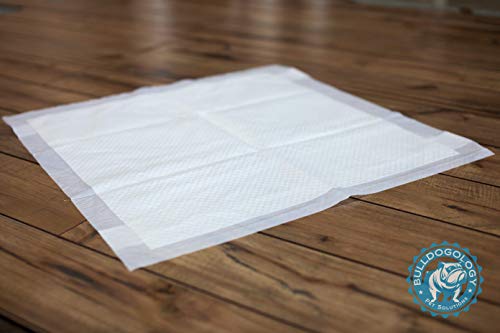 Bulldogology Premium Puppy Pee Pads with Adhesive Sticky Tape - Dog Training Wee Pads (24x24 Large,  - //medicalbooks.filipinodoctors.org
