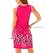 AELSON Womens Summer Casual Sleeveless Mini Printed Vest Dresses Rose
