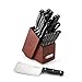 Farberware 5188866 21 piece Classic Forged Triple Riveted Cutlery Set with Built-in Knife Sharpener, Cherry primary
