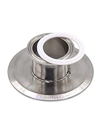 dernord Teflon (PTFE) Tri clamp Junta Junta tórica 2 inch estilo se adapta a OD sanitaria 64 Tubo Weld abrazadera
