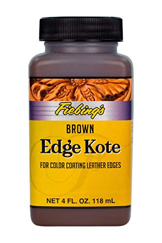 Fiebing's Edge Kote, 4 Oz. - Color Coats Leather Edges - Brown