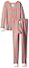 Burt's Bees Baby Girls' Little Stripe Organic Pj Set, Chrysanthemum Rugby, 5