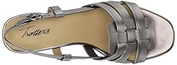 Trotters Women's Luna Heeled Sandal, Pewter