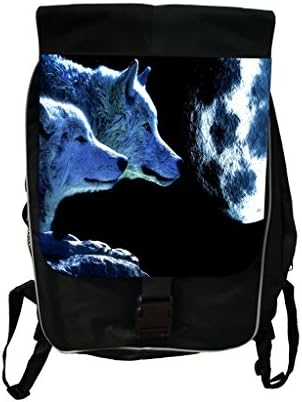 Wolves in the Moonlight Lea Elliot TM School Backpack