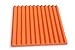 Soundproofing Acoustic Studio Foam - Orange Color - Wedge Style Panels 12”x12”x1” Tiles - 6 Pack