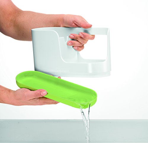 Guzzini My Kitchen Sink Tidy Caddy with Soap Dispenser, 7-1/2-Inches, Matte Grey