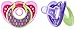 The First Years GumDrop Pacifier - Pink/Purple - 6 - 18 Months - 2 ct