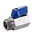 KES Shower Head Shut-Off Valve Ball Valve 1/2-Inch NPT SUS304 Stainless Steel Polished Finish, K1145