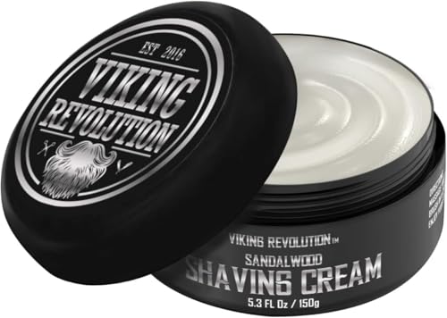 - Crema Afeitar de Lujo para Hombre - Aroma a Sándalo - Jabón de Afeitar Suave, Suave y Sedoso - Crema de Afeitar Muy Suave para Hombres - 150 g