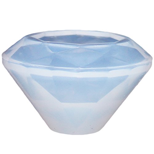 Funshowcase Faceted Diamond Jewelry Silicone Mold Small, for Polymer Clay, Crafting, Resin Epoxy