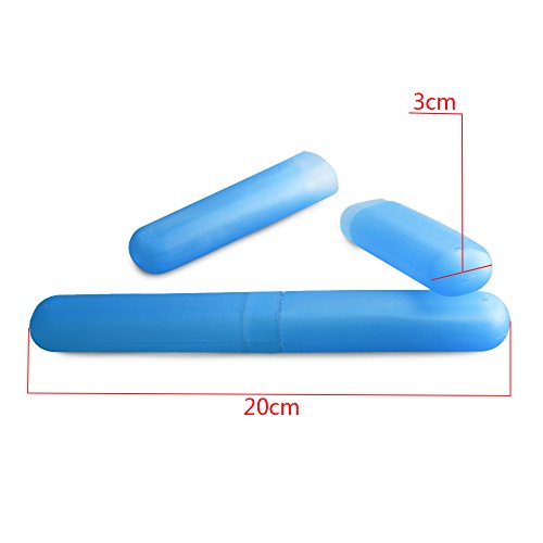 ISusser Pack of 12 Plastic Toothbrush Case, 6 Color Portable Dust-proof Toothbrushes Holder for Inside and Outside