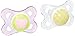 MAM Original Baby Pacifier, Nipple Shape Helps Promote Healthy Oral Development, Sterilizer Case, 2 Pack, 0-6 Months, Clear/Girl