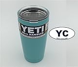 Powder Coated 20oz Yeti Rambler (Turquoise)