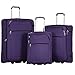 Merax Travelhouse Mixed Color 3 Piece Spinner Luggage Set with TSA Lock