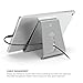 elago® P3 Stand [Silver] - [Premium Aluminum] [Angled for Extended Use][Cable Management] - for iPad, iPad Pro, and Tablet PC