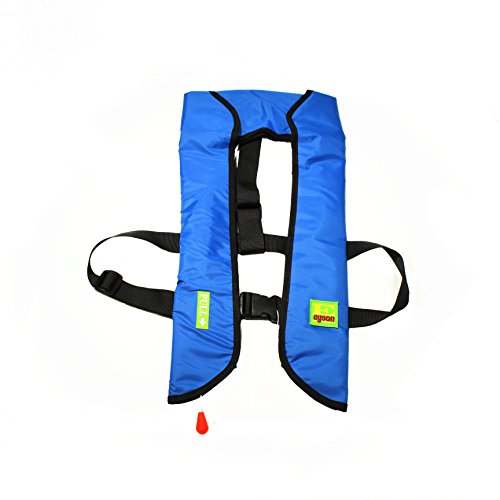 Lifesaving Pro® Premium 33G Manual Inflatable PFD Survival Buoyancy Life Jacket Vest - Blue