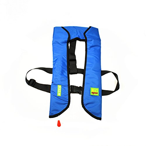 Lifesaving Pro Premium 33G Manual Inflatable PFD Survival Buoyancy Life Jacket Vest - Blue