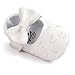 Voberry® Baby Girls Stripe Bow Shoes Toddler Princess Flat Leather Moccasins (0~6Month, White)