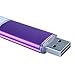 360LaptopParts OTG 32GB Flash Drive 32 GB USB Flash Drives USB Memory Stick USB Thumb Drives Jump Drive Memory Sticks For Computers Metal Shell Water&Shcok Resistant Color Purple