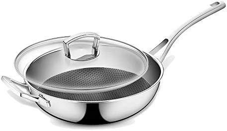 中華鍋 焦げ付き防止パン 迅速な対応で商品をお届け致します Cm 滑り止めキープクールハンドルガラスカバースタンド付き30