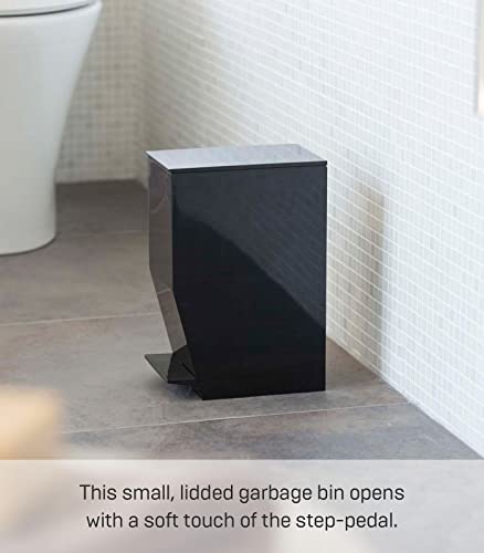 Yamazaki Home Sanitary Step Trash Can - Small Space Waste Bin For ...
