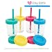Elk and Friends Kids Cups/Toddler Cups with Straw - Glass Mason Jars 8 oz with Straw Lids & Leak proof lids + Silicone Straws + Cleaning Brush - Spill Proof cups for kids, Sippy Cups for Toddlers primary
