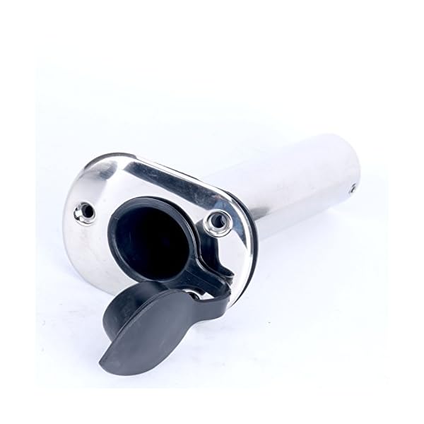 2x-Amarine-made-15-Degree-ROD-Holders-Stainless-Steel-Rubber-Cap-Liner-Gasket
