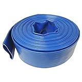 HydroMaxx 2" Diameter x 100' Heavy Duty Lay Flat Discharge and Backwash Hose for Water Transfer Applications, 4 Bar Agricultural Grade Construction