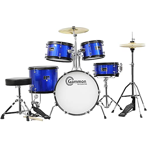 Gammon Percussion 5Piece Junior Starter Drum Kit With Cymbals
