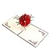 Paper Spiritz Rose Pop up Cards Birthday with Envelope - Laser Cut Pop up Cards Couples Her Husband Women - 3D Graduation Birthday Thank You Anniversary Card all Occasion