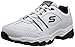 Skechers Sport Men's Afterburn Memory Foam Strike On Training Shoes,White/Navy,7.5 M US